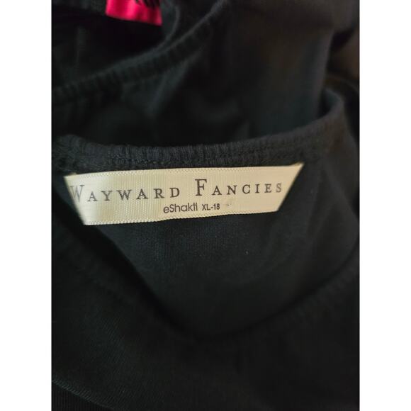 Wayward Fancies Eshakti Black Red Heart Design Women's Dress XL - 18 - Picture 4 of 5